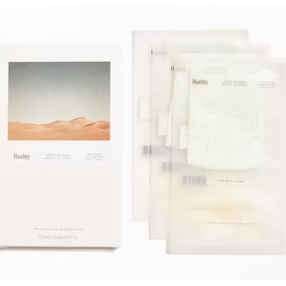 Huxley Secret of Sahara Mask:Oil and Extract (box contains 3 sheets)